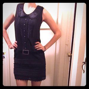 ANNA SUI FOR TARGET DROP WAIST TUXEDO DRESS size M